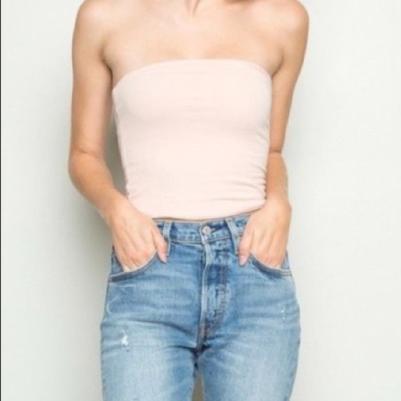 Brandy Melville Tops - Brandy Melville light pink tube top